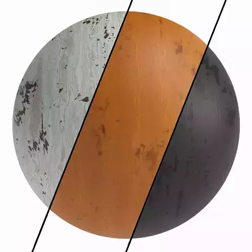 3 Worn Wood Materials PBR 4k by Sbsar