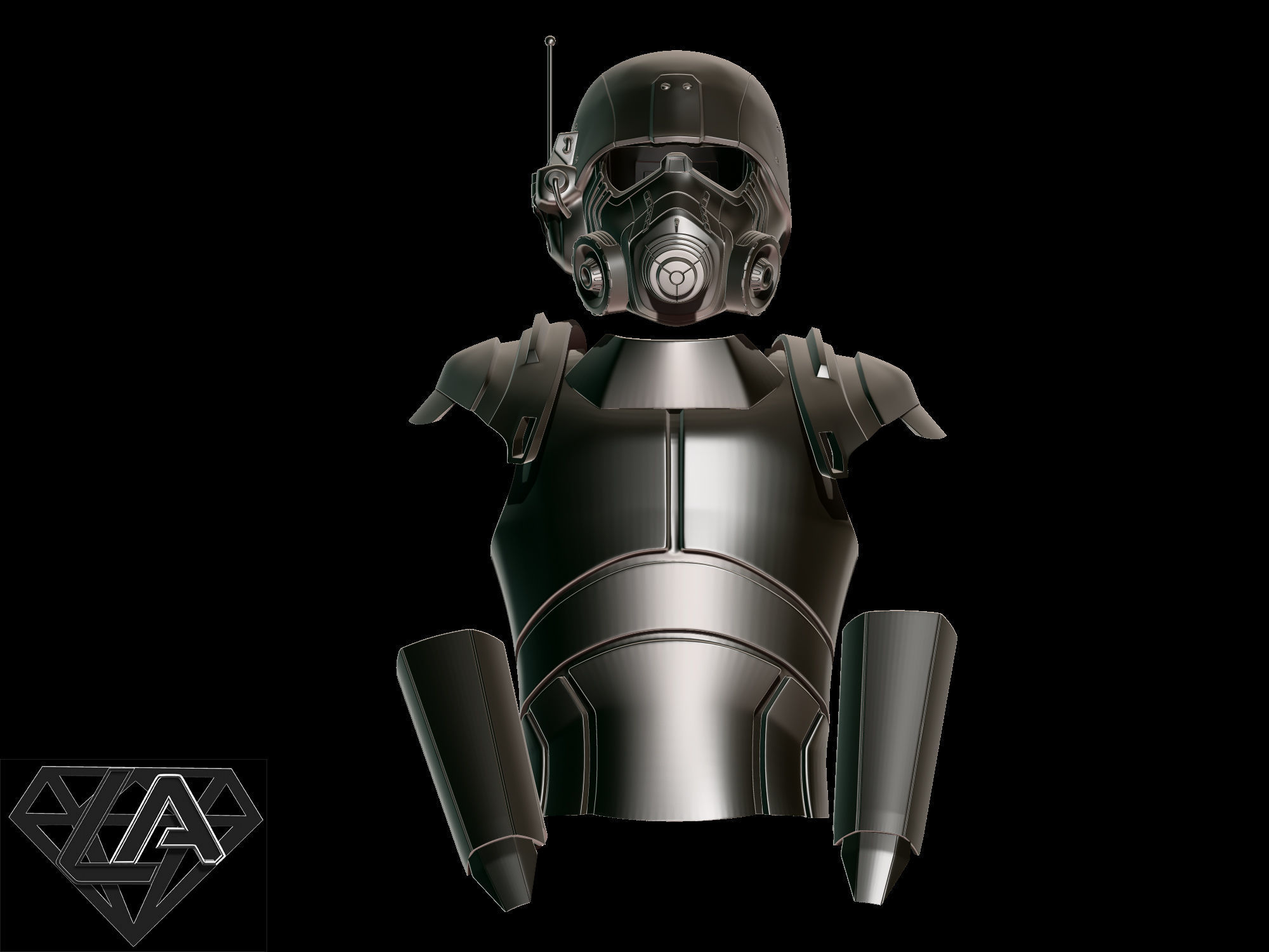 Fallout NCR Ranger combat armor 3D print model_1