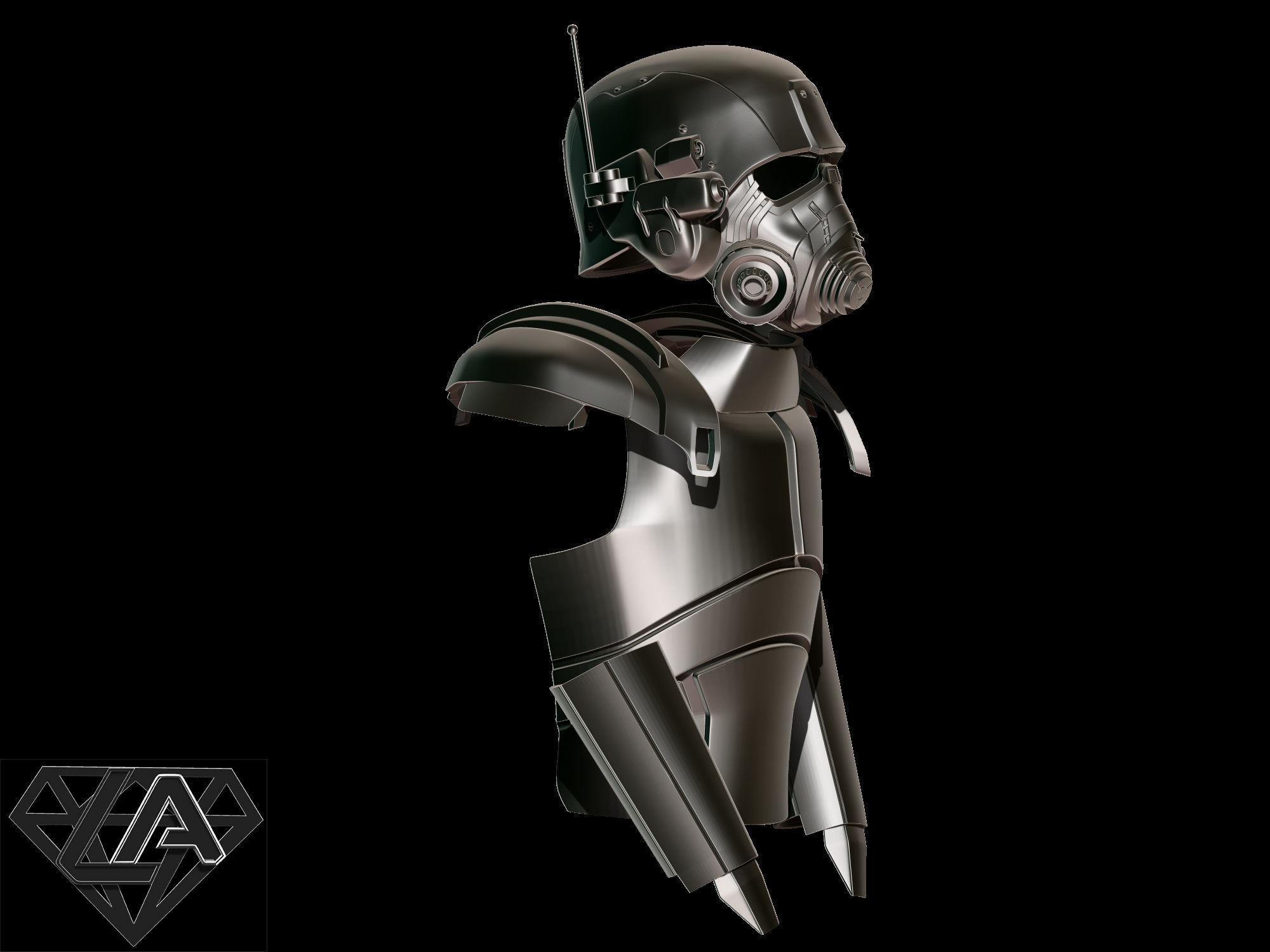 Fallout NCR Ranger combat armor 3D print model_5