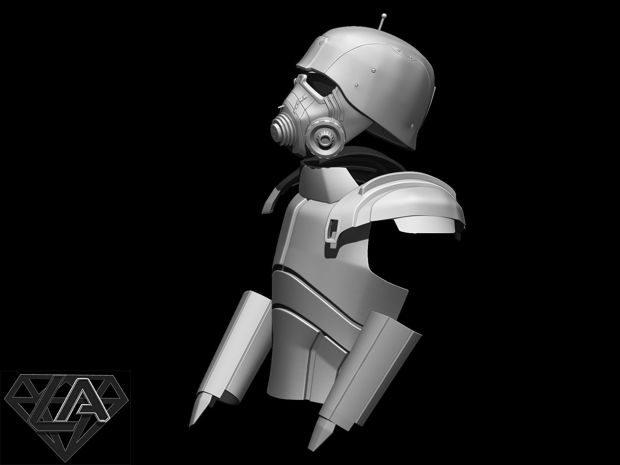 Fallout NCR Ranger combat armor 3D print model_8