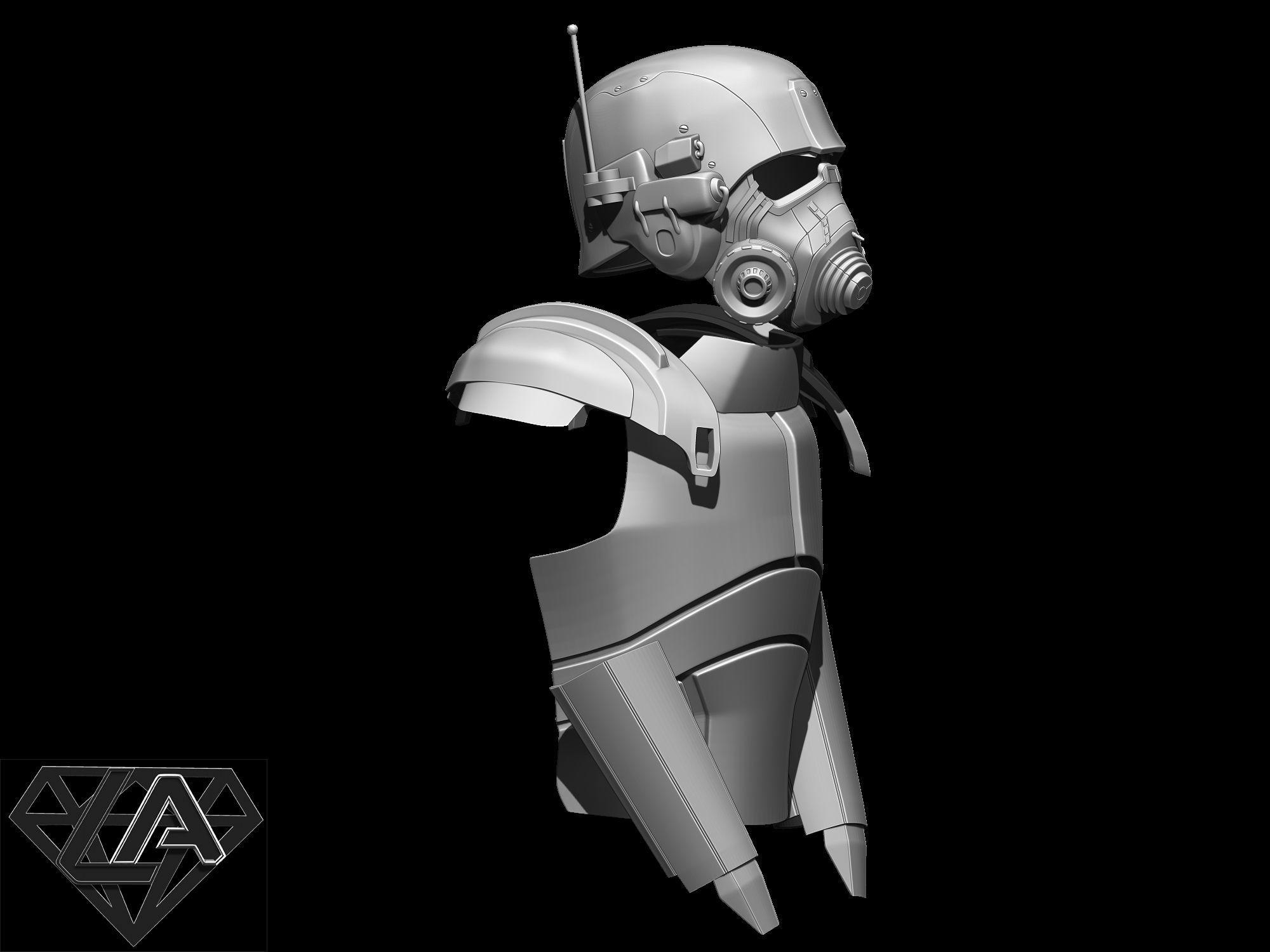 Fallout NCR Ranger combat armor 3D print model_4