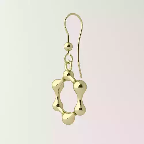 Molecule earrings