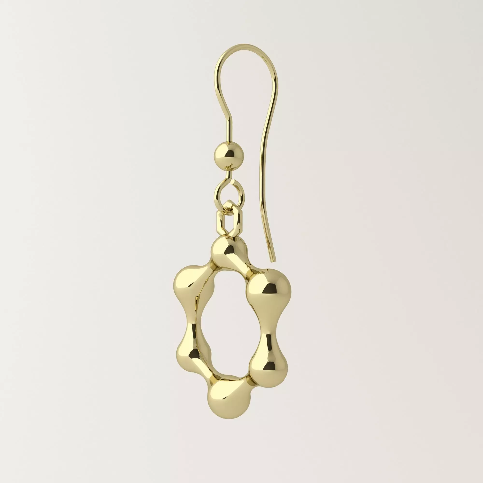 Molecule earrings Free 3D print model