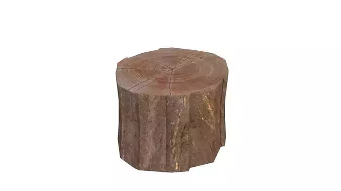 Tree Stump Free low-poly 3D model