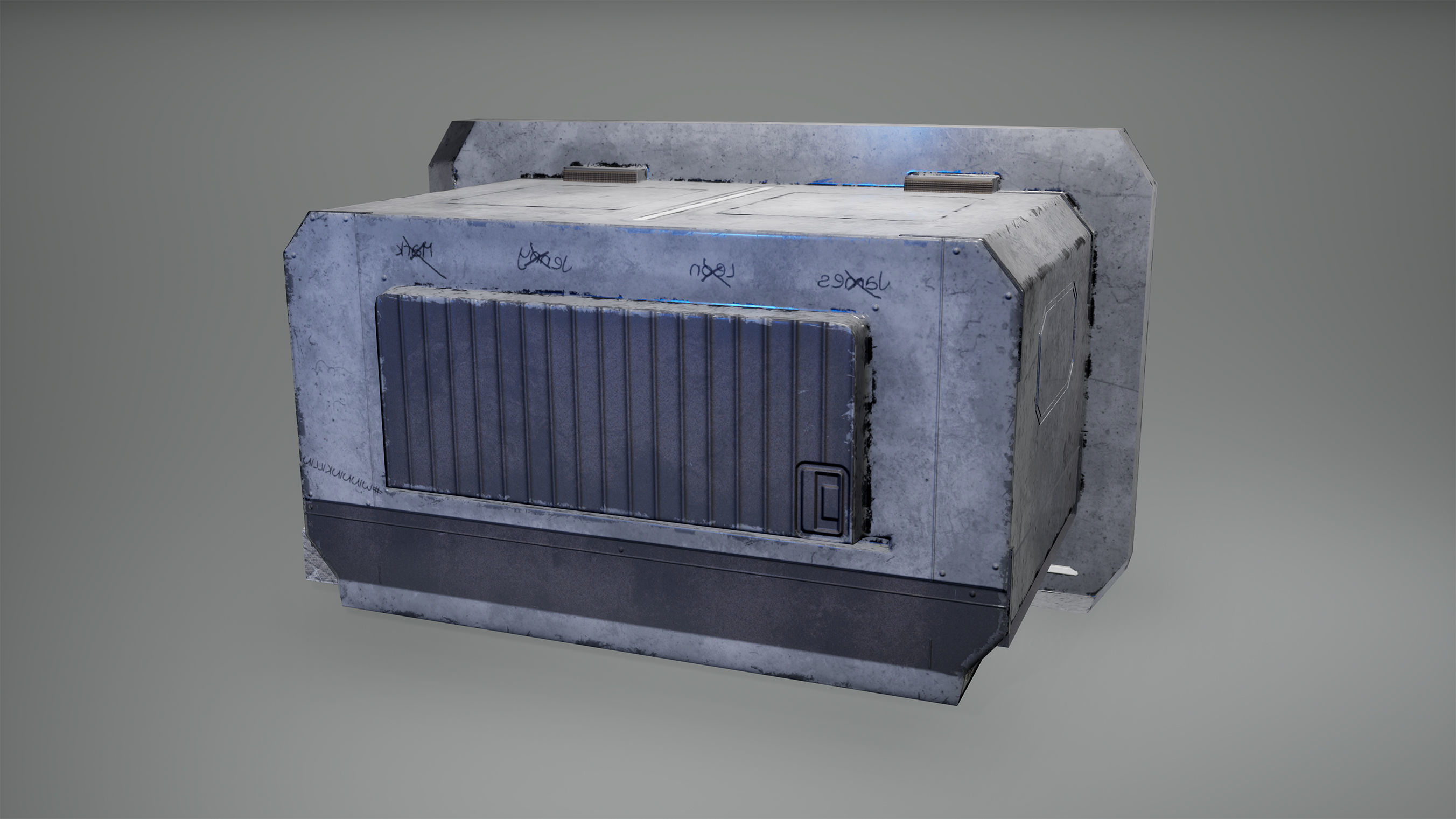 Cyberpunk Bed Blamket Matress Set Low Poly  Game Ready Low-poly 3D model_3