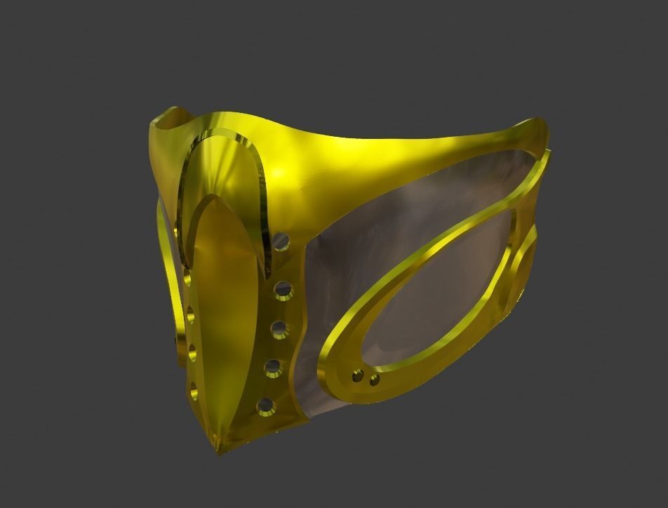 Erron Black mask from Mortal Kombat 11 - Recidivist 3D print model_4