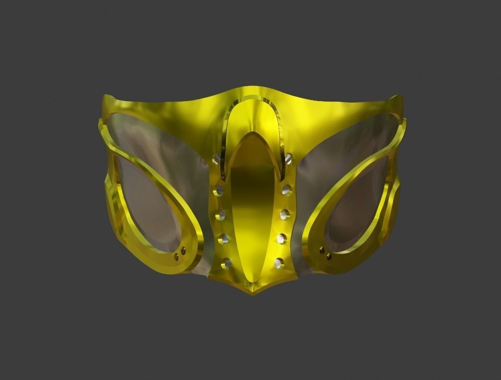 Erron Black mask from Mortal Kombat 11 - Recidivist 3D print model_1