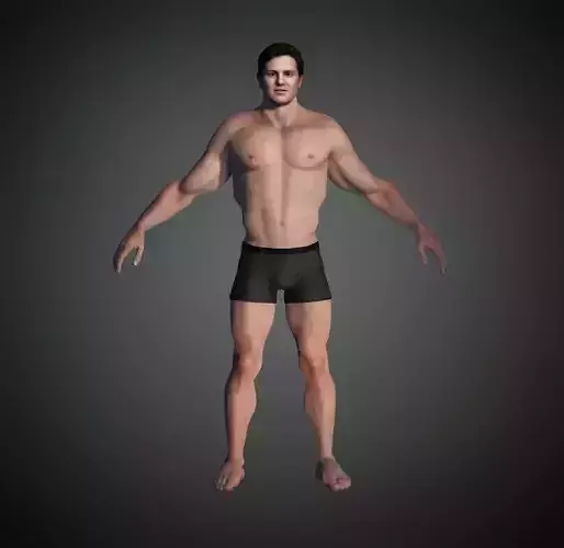 karakter man in underwear