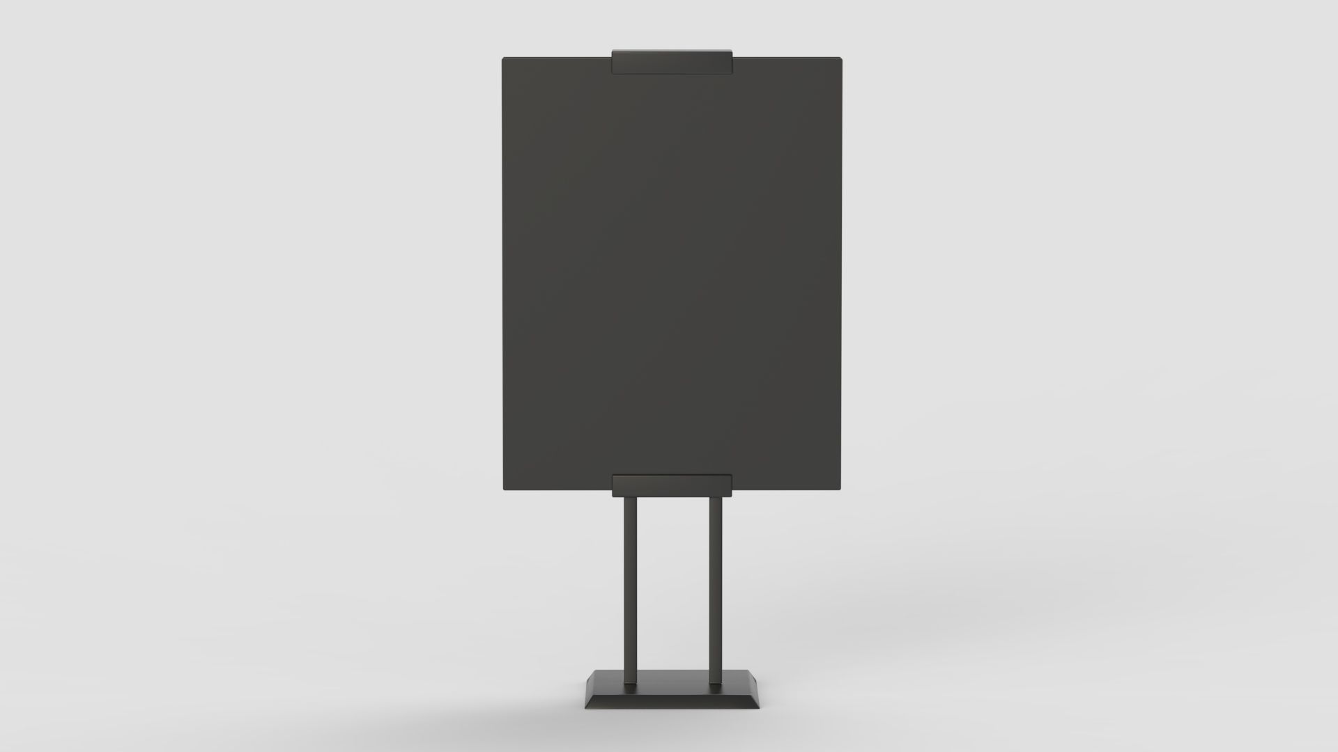  Blank bus stop billboard Mockup in empty street in city 3D model_8