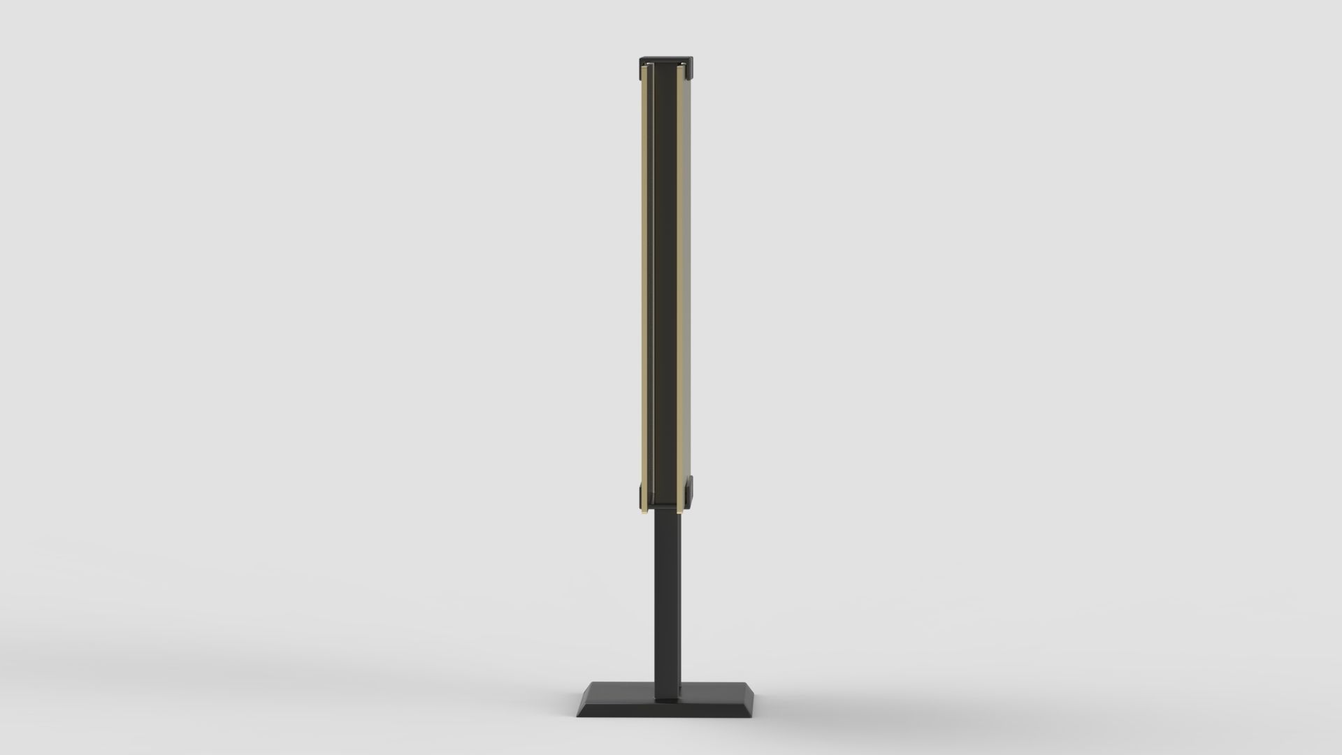  Blank bus stop billboard Mockup in empty street in city 3D model_4