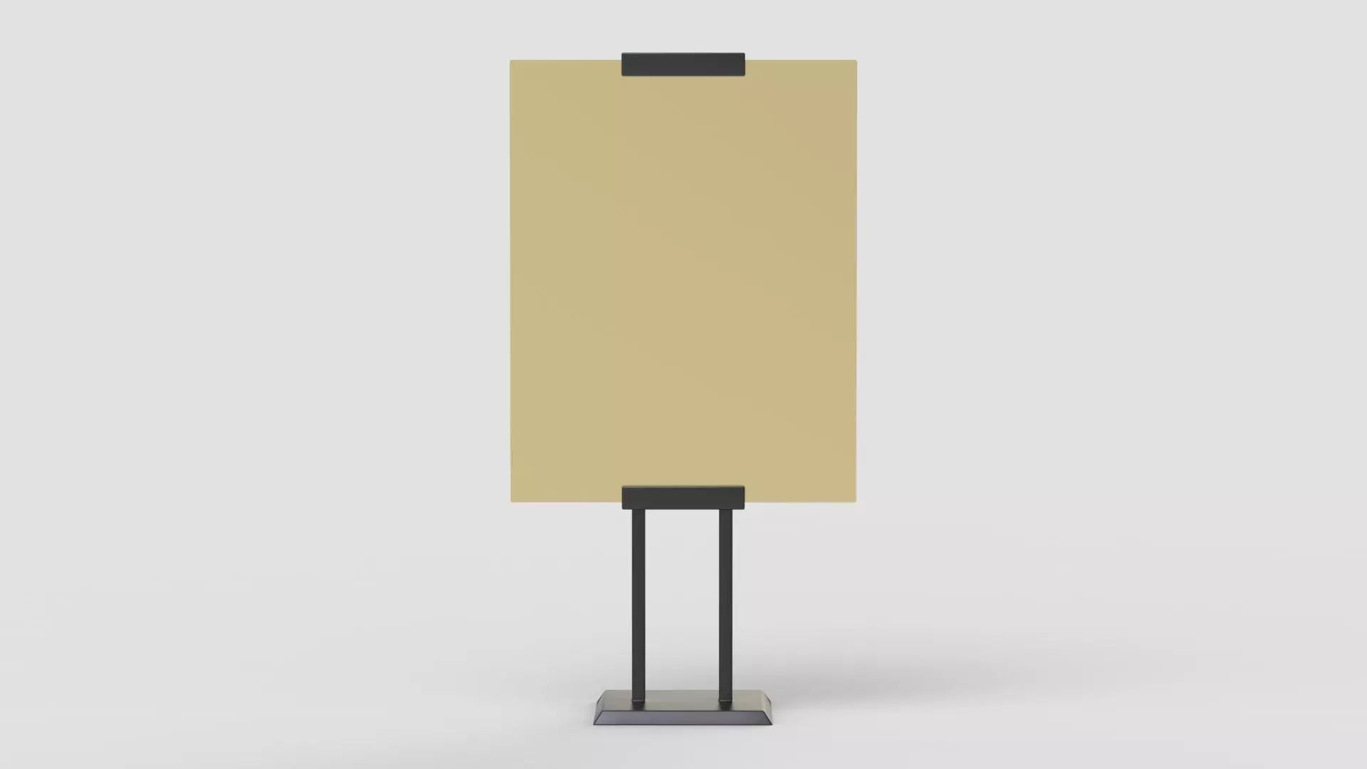  Blank bus stop billboard Mockup in empty street in city 3D model_0