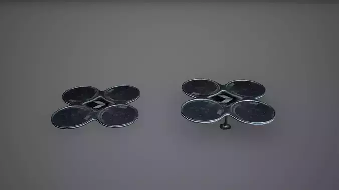 Cyberpunk Drones Low Poly  Game Ready