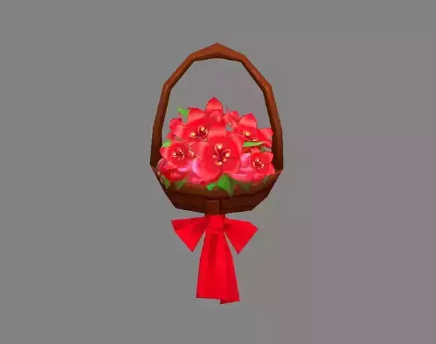 Cartoon flower basket