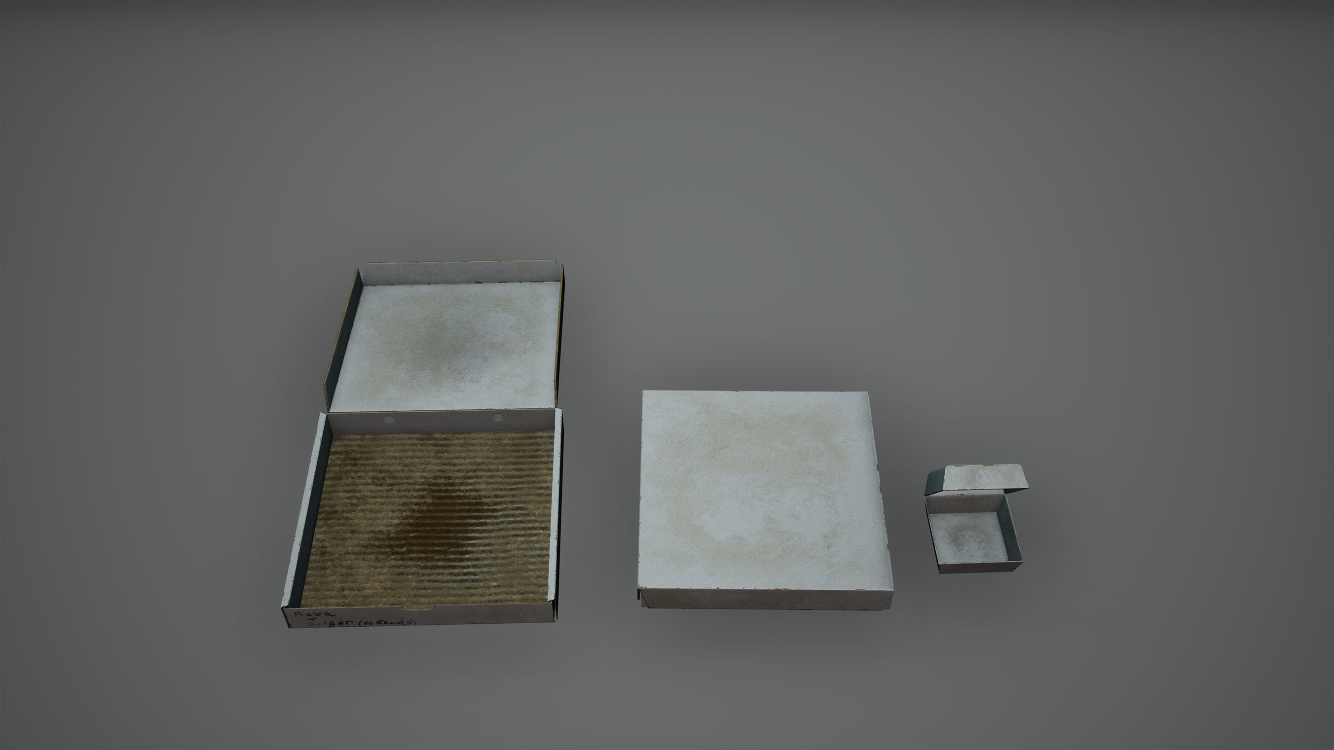 Cyberpunk Fast Food Boxes Low Poly Game Ready Low-poly 3D model_2