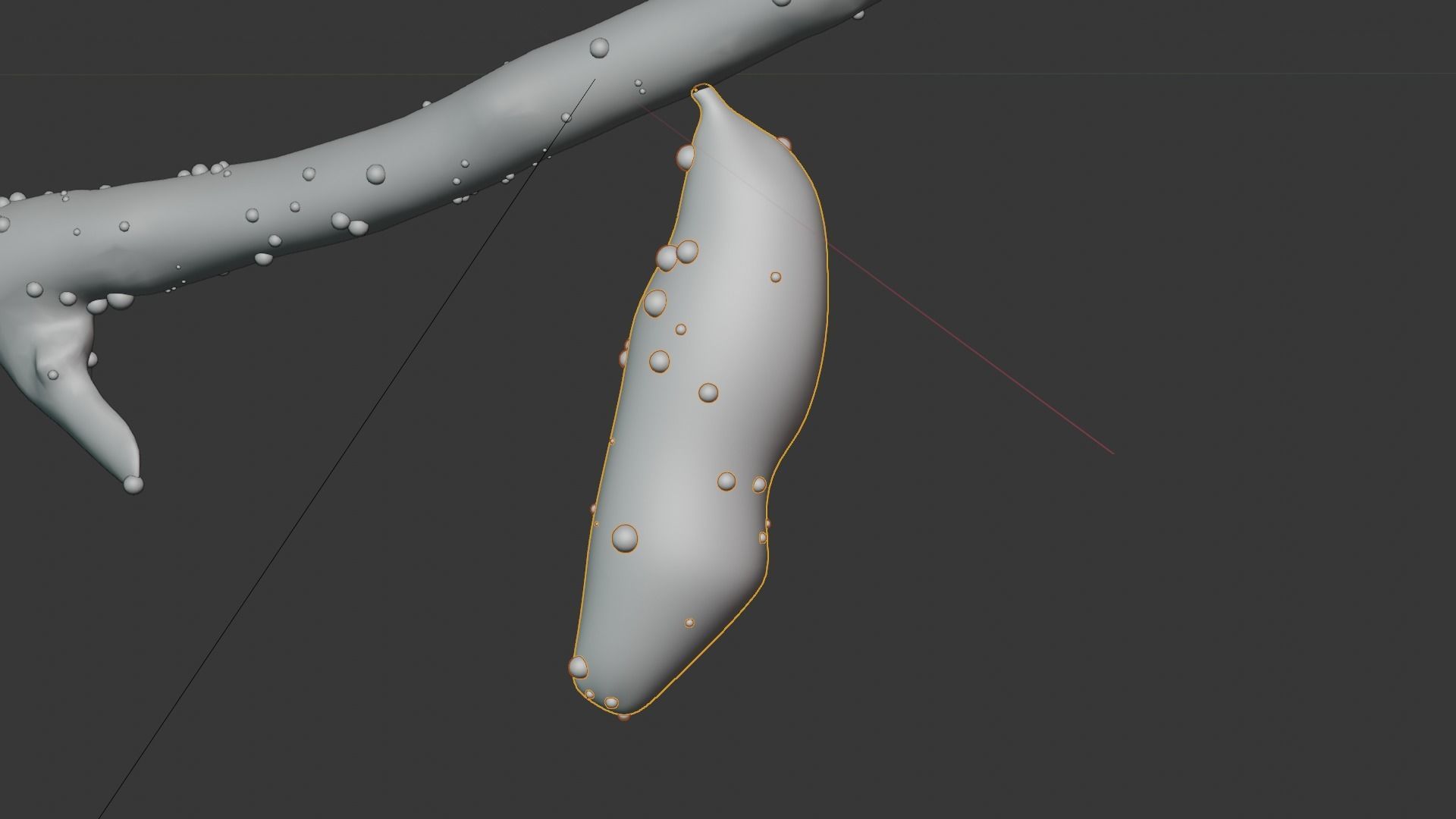 Butterfly cocoon Low-poly 3D model_18