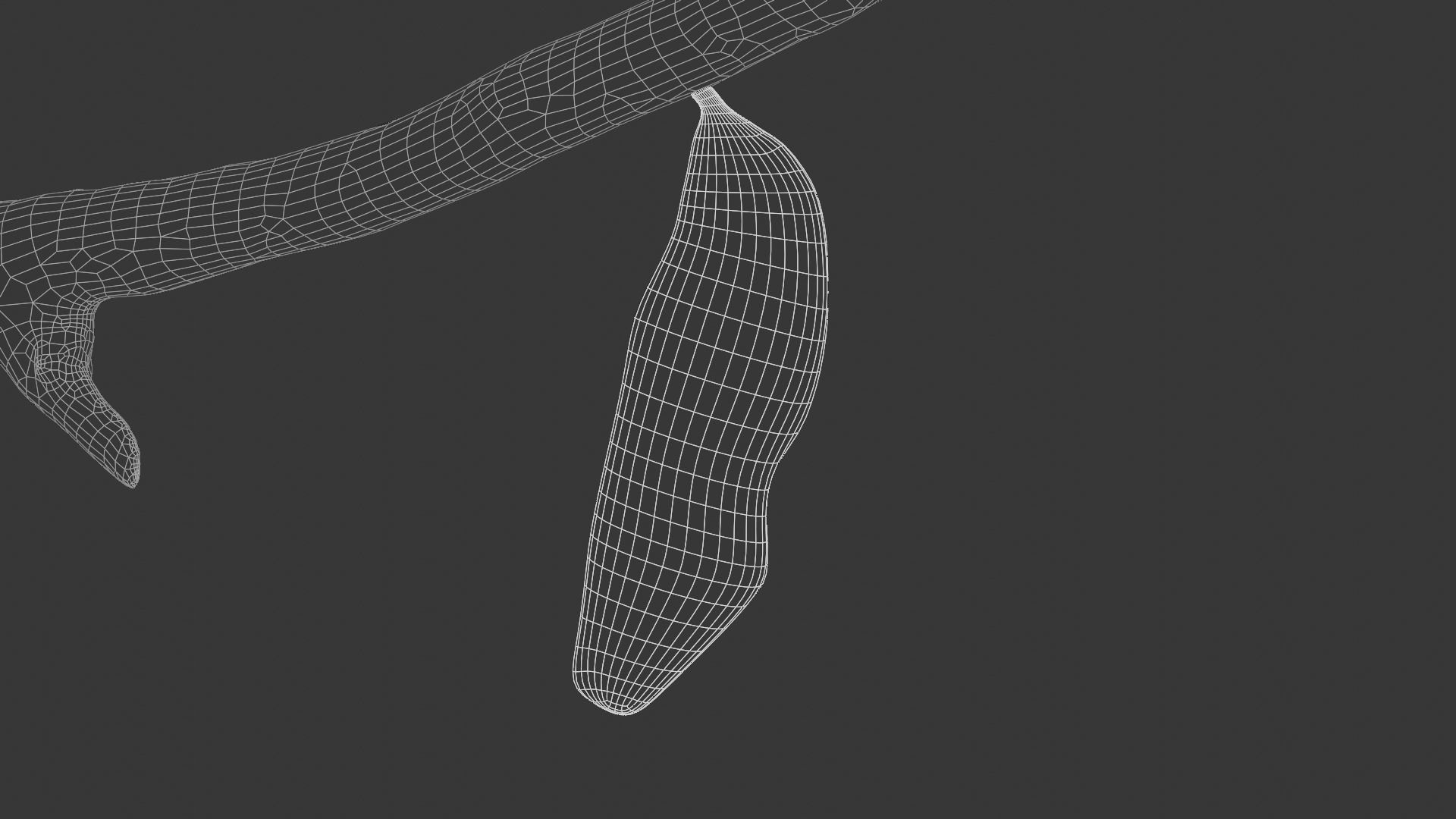 Butterfly cocoon Low-poly 3D model_10