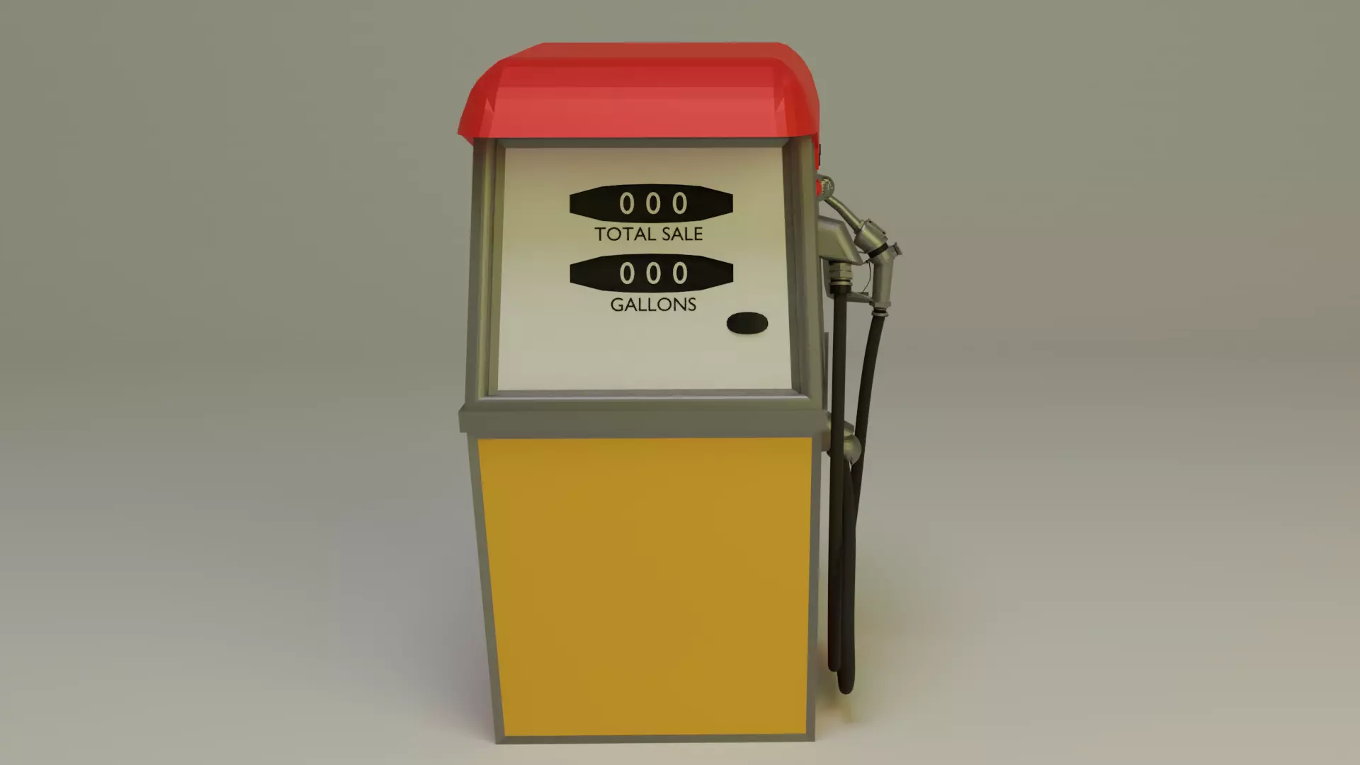 Gas Pump 1960s 3D model_0