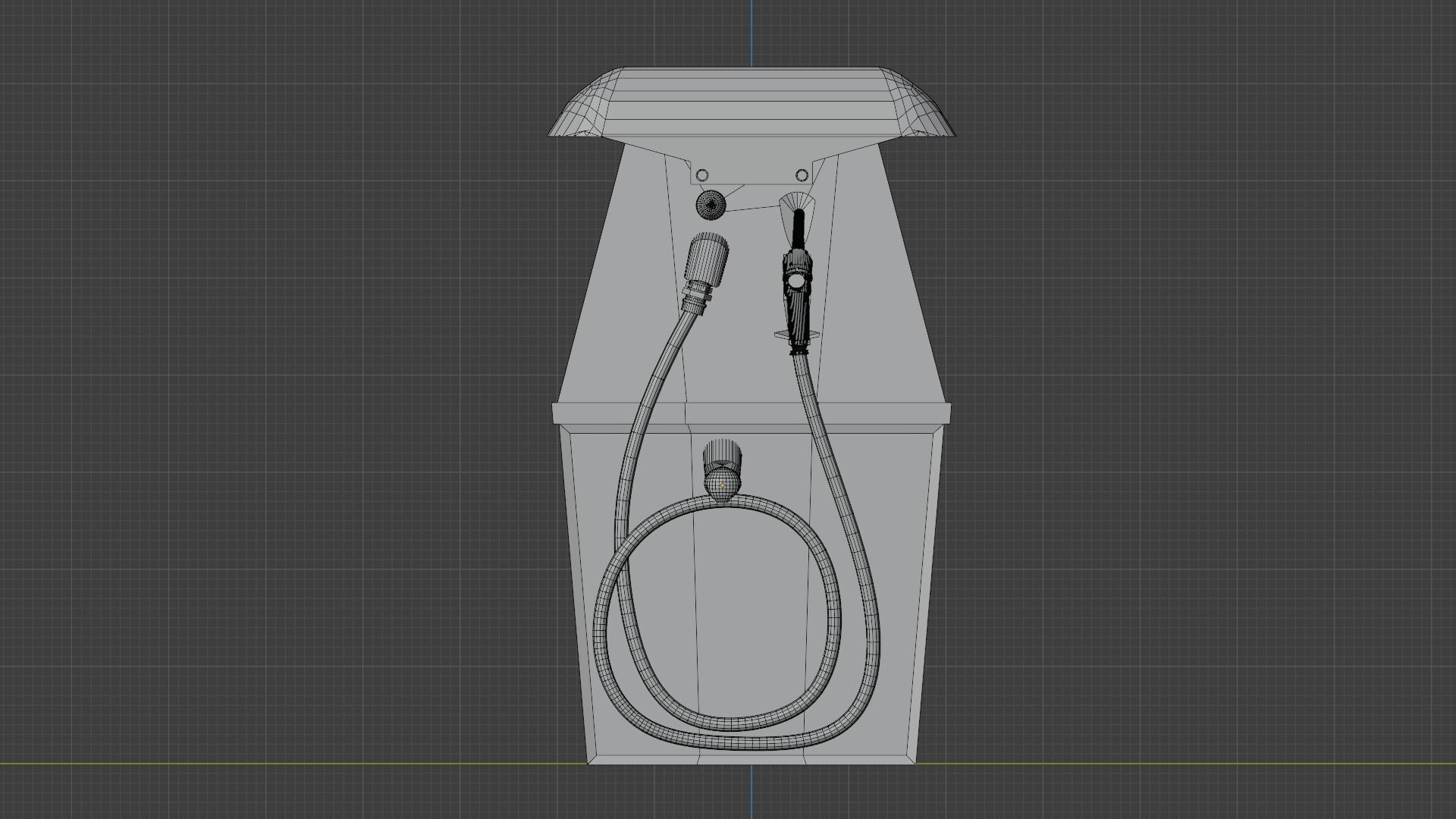 Gas Pump 1960s 3D model_6