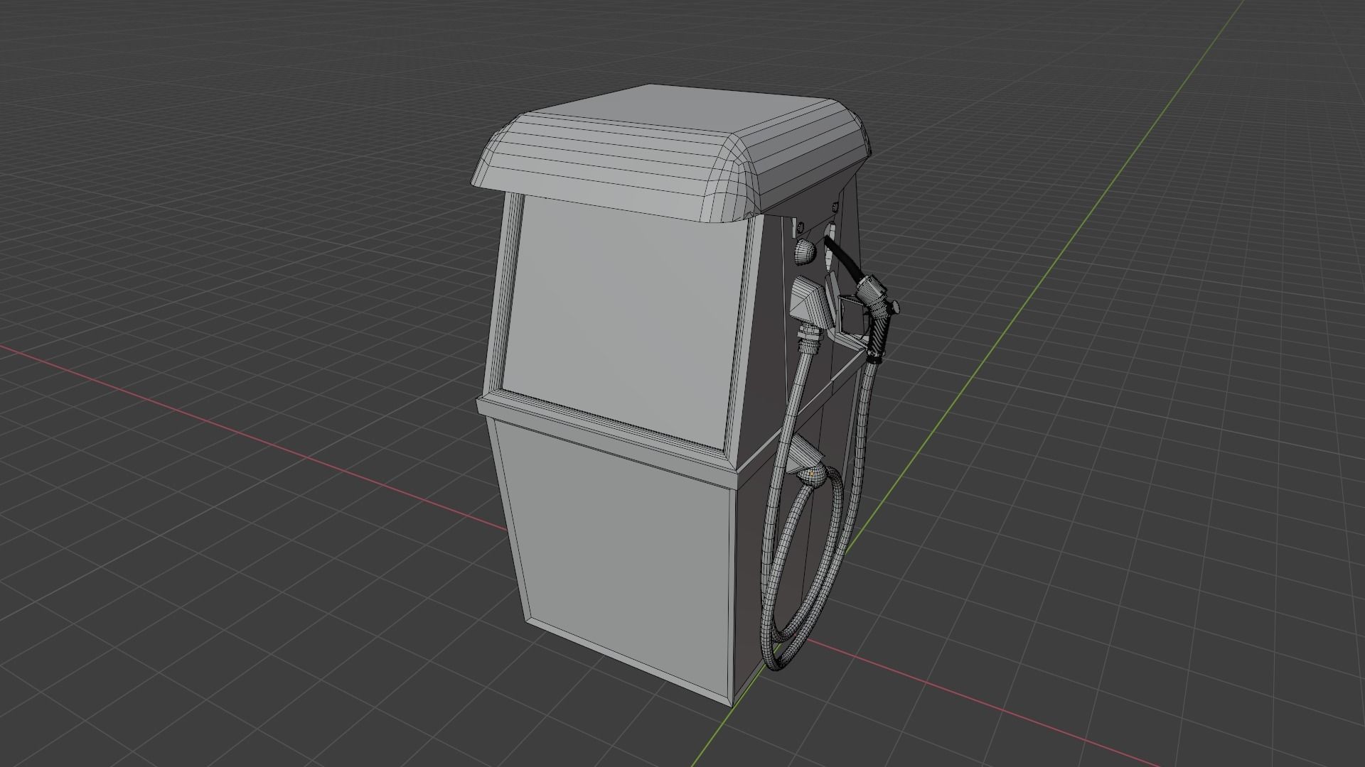 Gas Pump 1960s 3D model_5