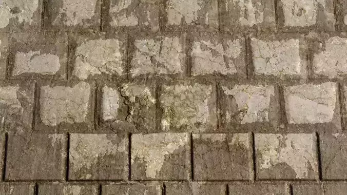 Concrete Brick Wall PBR Texture Texture