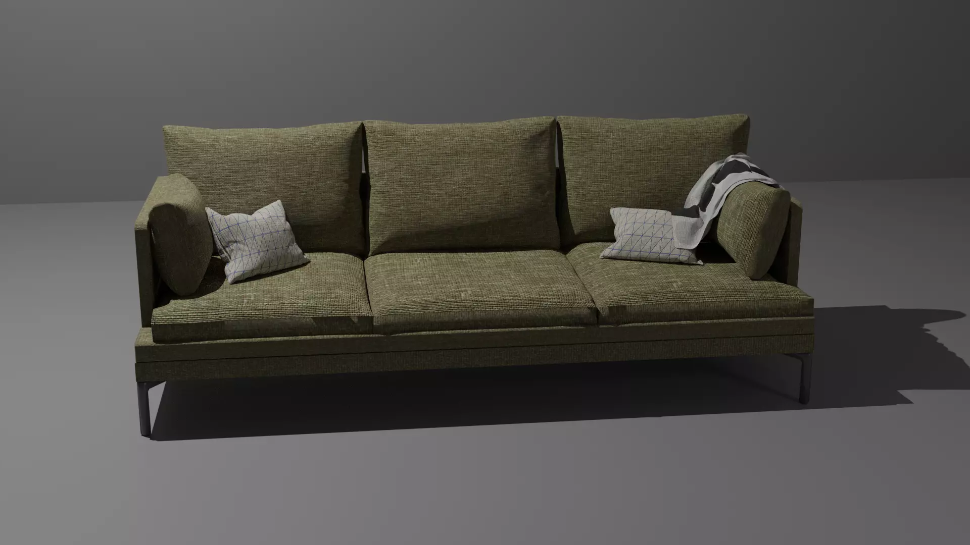 Sofa-Couch sofa with pillows 3D model