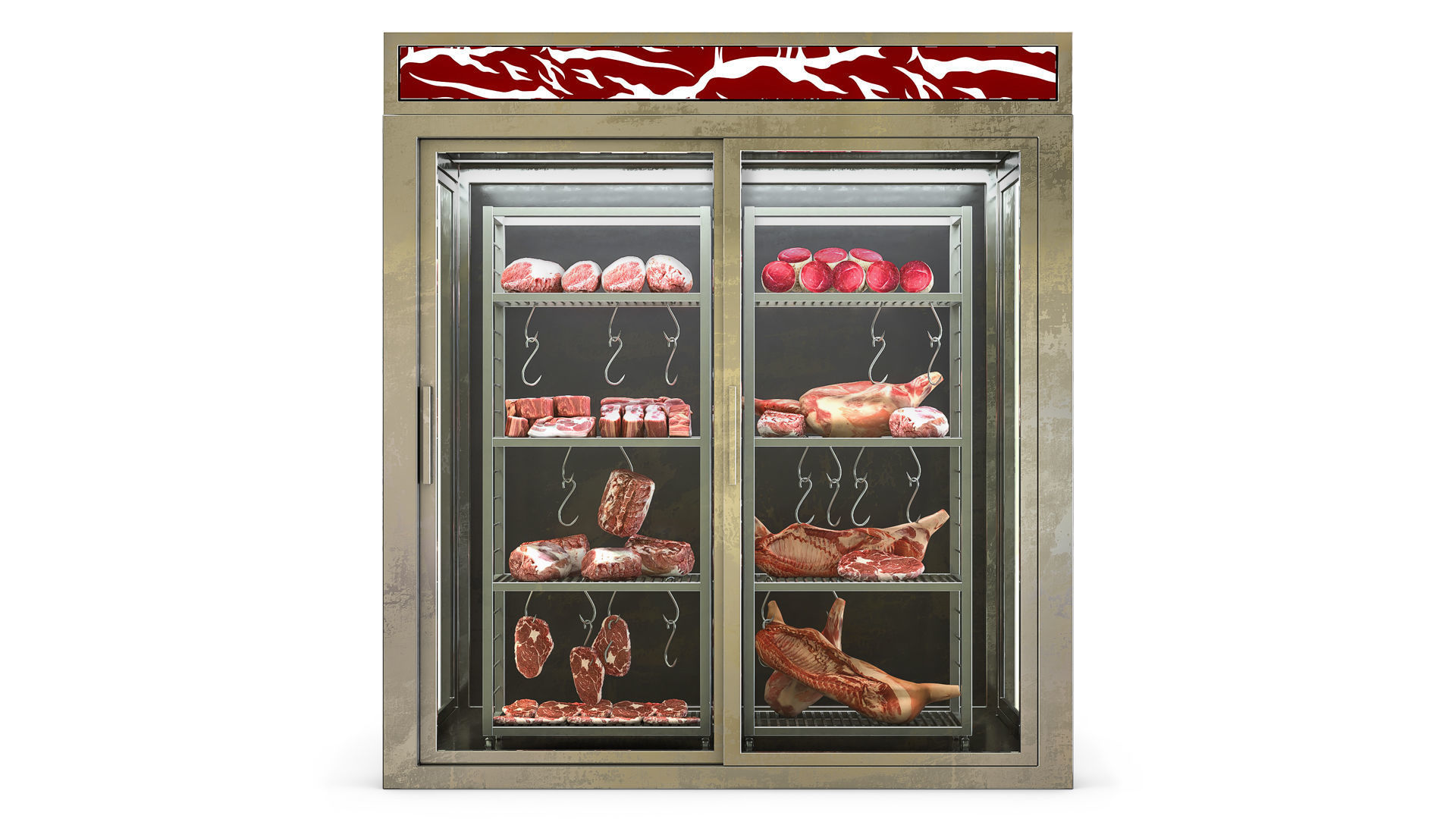 Freezer for Meat 3D model_1