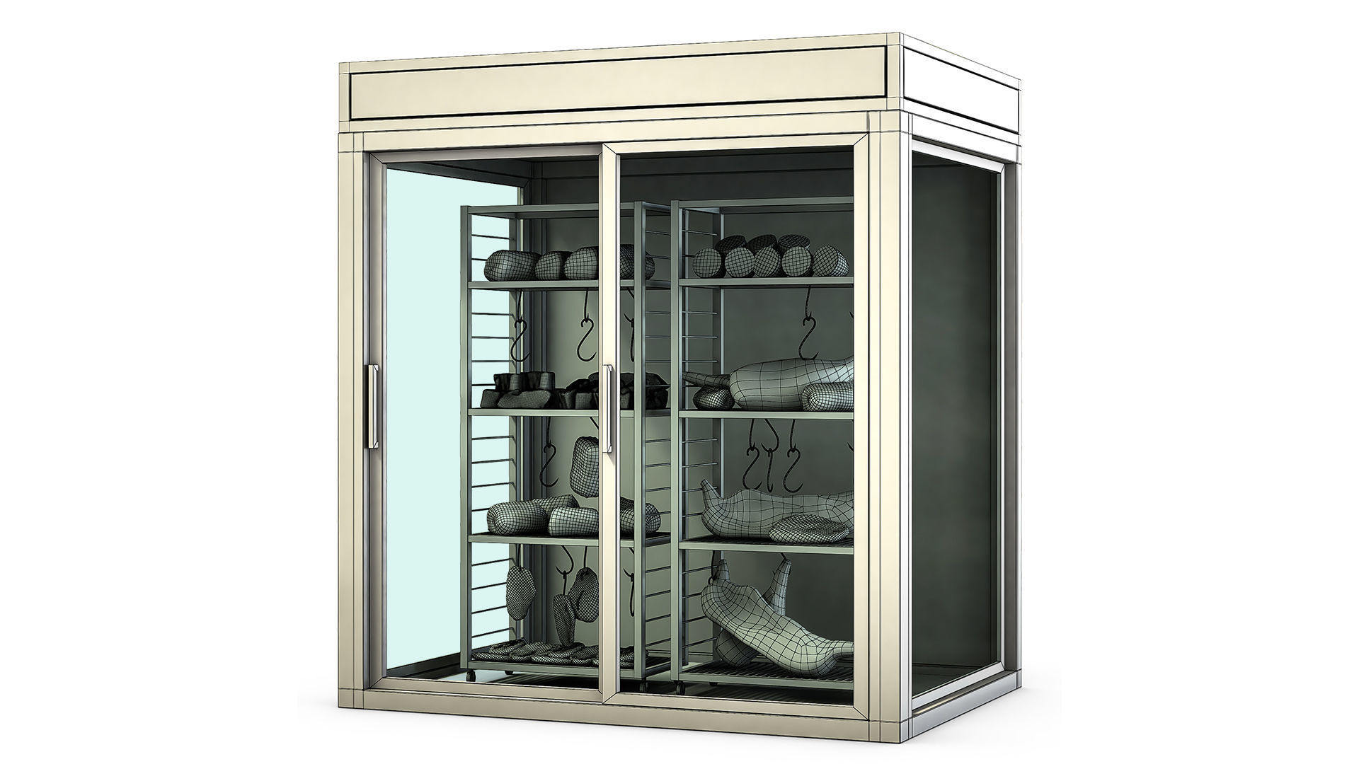 Freezer for Meat 3D model_5
