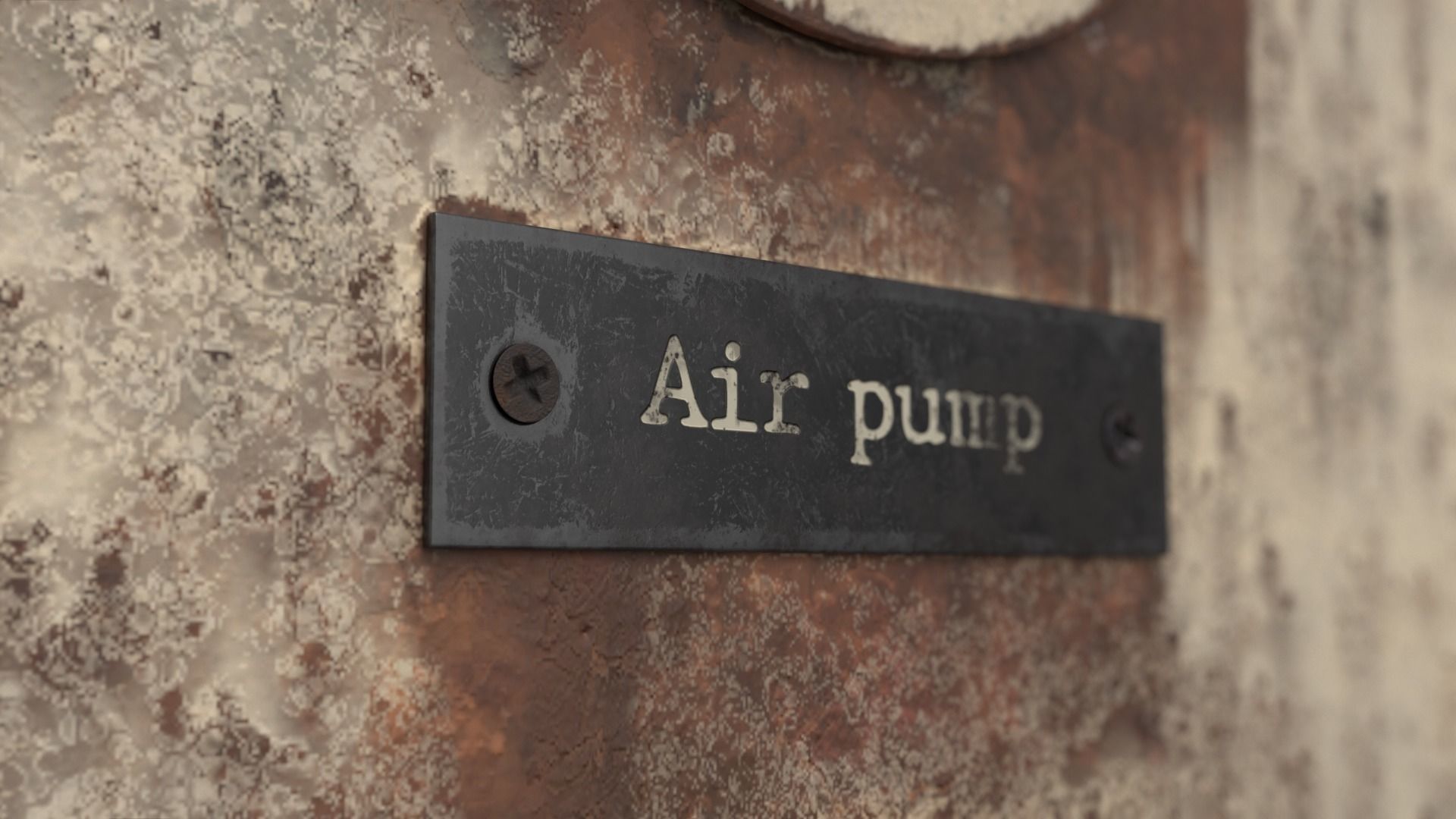 Old gauge panel Low-poly 3D model_7