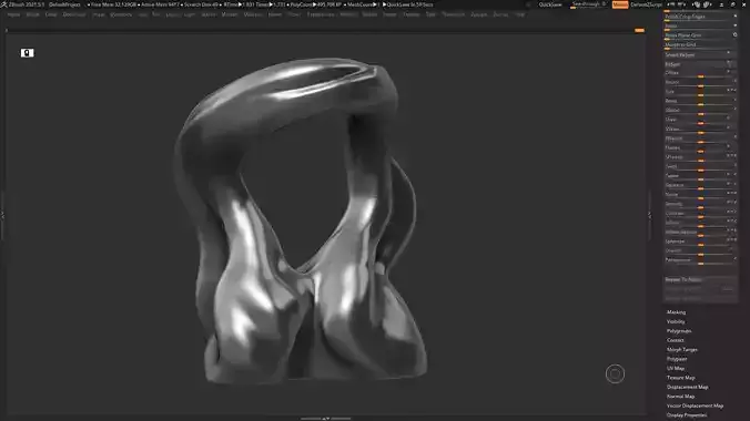 Modern Abstract Decorative sculpture 3d print model 41 3D print model