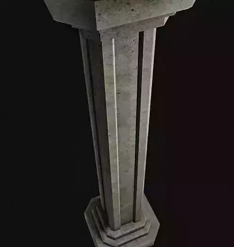 Concrete Pillar 3D Model