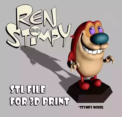 STIMPY MODEL FOR 3D PRINT 3D print model
