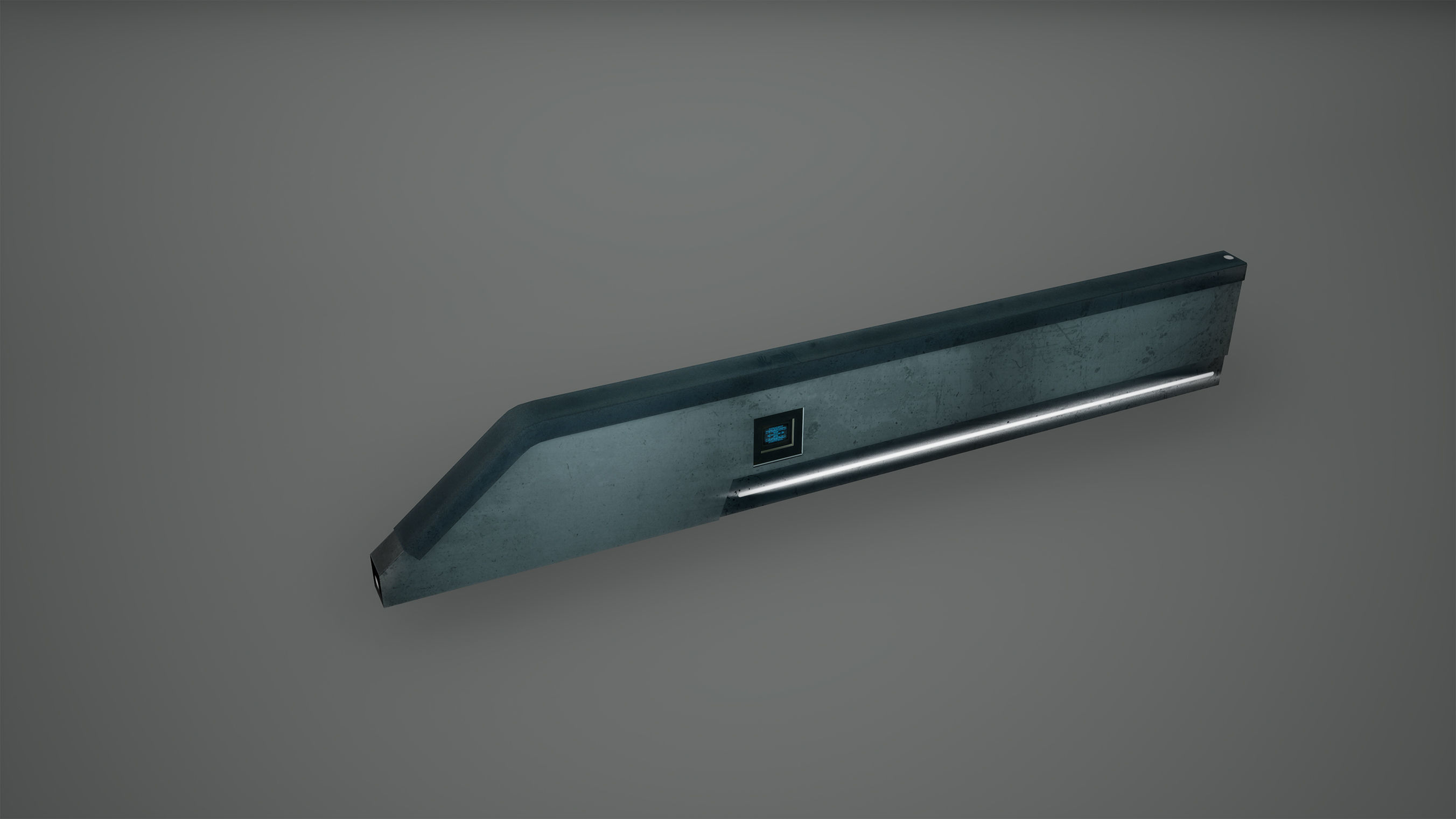 Cyberpunk Fences Low Poly  Game Ready Low-poly 3D model_5