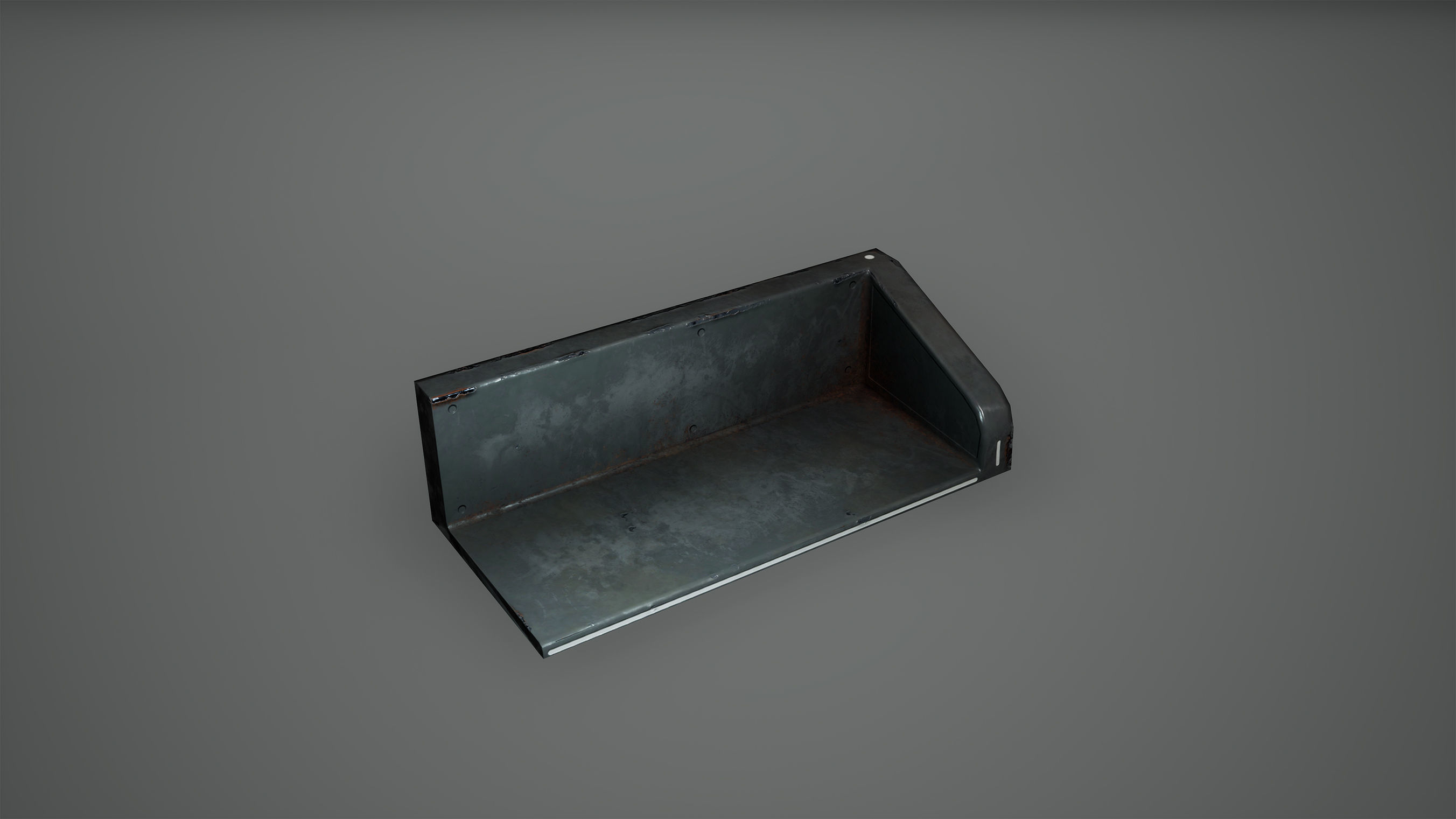 Cyberpunk Fences Low Poly  Game Ready Low-poly 3D model_3