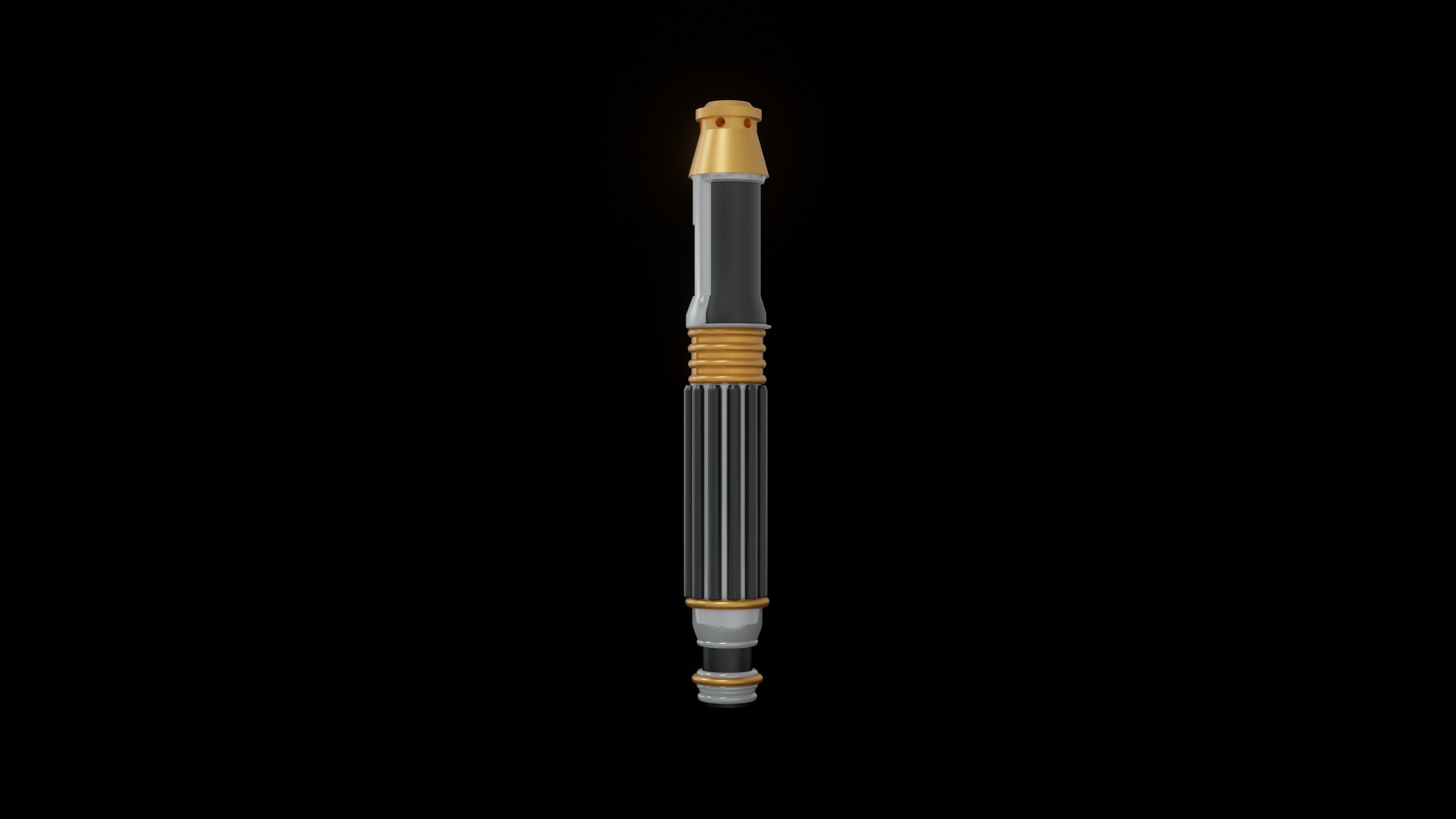 Mace Windu Lightsaber 3D model CGTrader