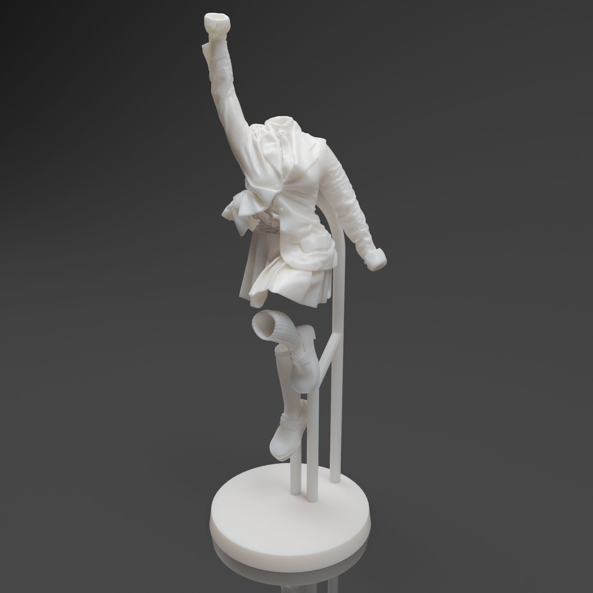 My Hero Academia - Toru Hagakure School Uniform 3DPrint STL 3D print model_3