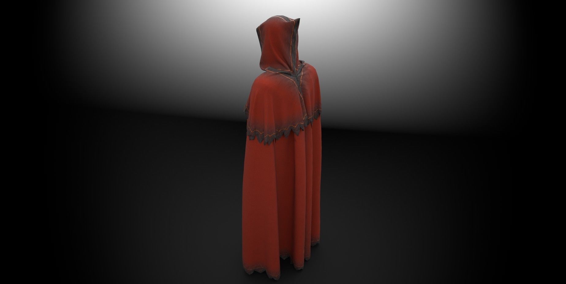 Ember Cloak Low-poly 3D model_4