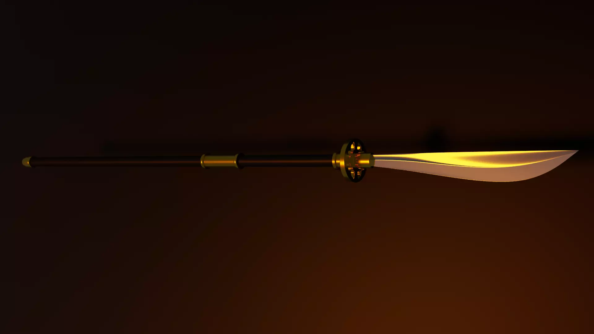 Samourai Spear 3D Model 3D model_0