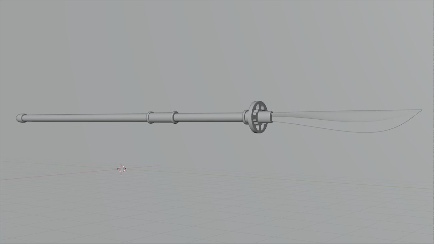 Samourai Spear 3D Model 3D model_1