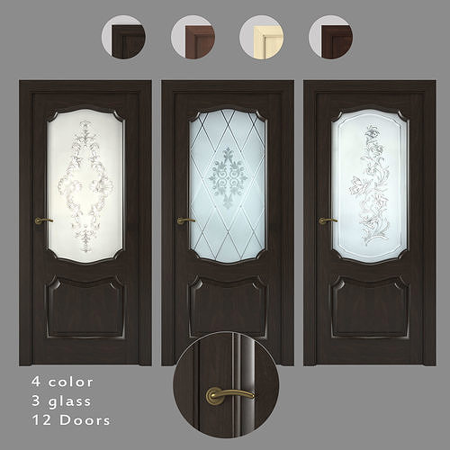 Interior doors Kronwood 3D model