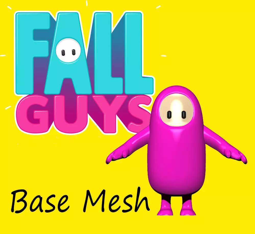 FALL GUY BASE MESH Free 3D print model