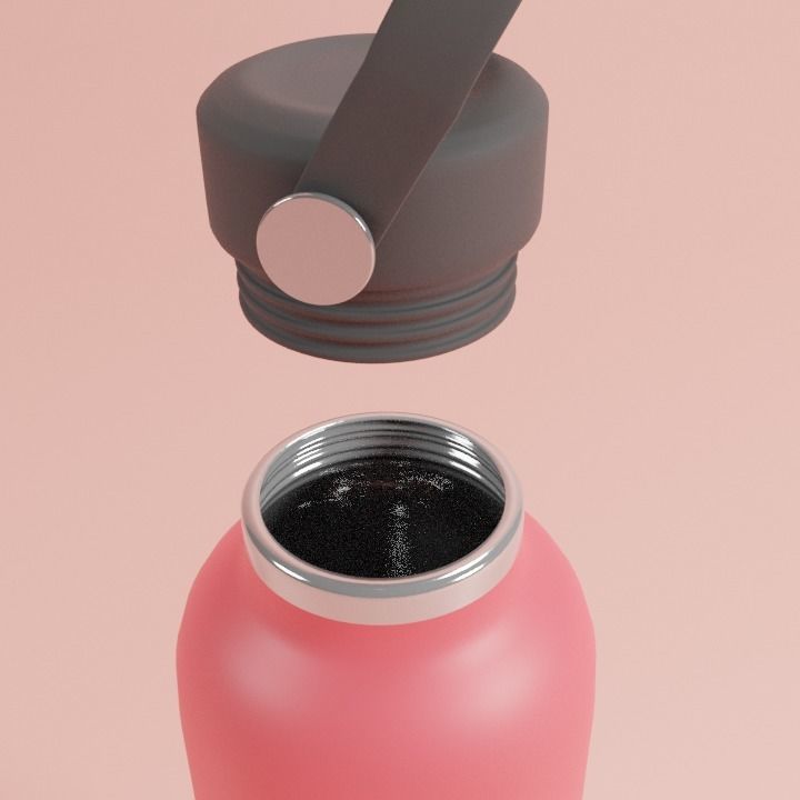 HydroFlask Water Bottle 3D Model Low-poly 3D model_7