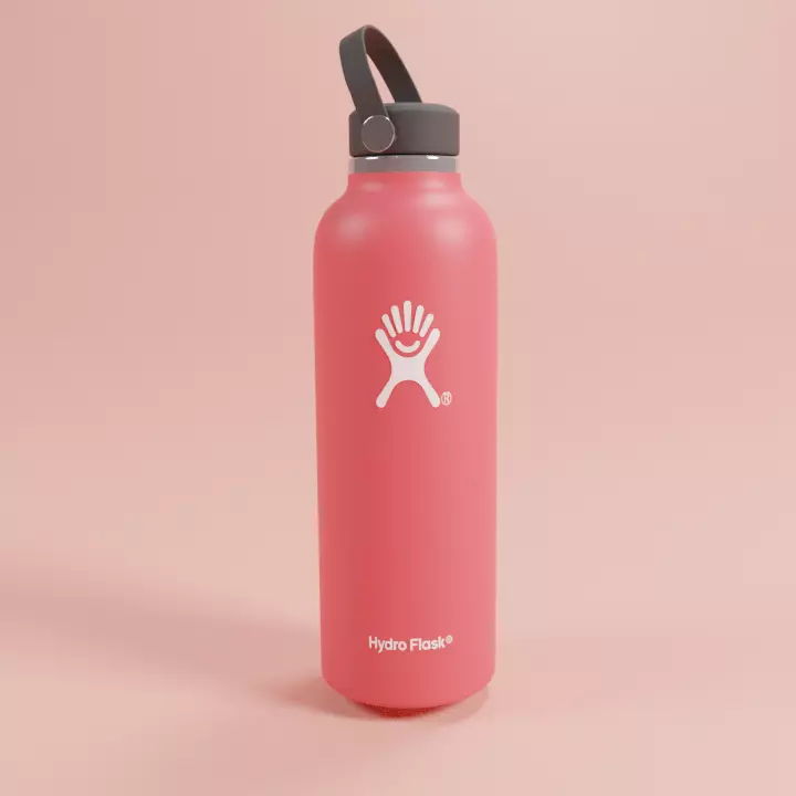 HydroFlask Water Bottle 3D Model Low-poly 3D model_0