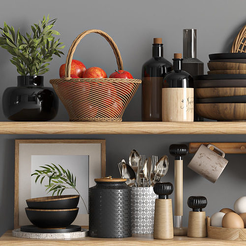 kitchen accessories 008 3D model 4