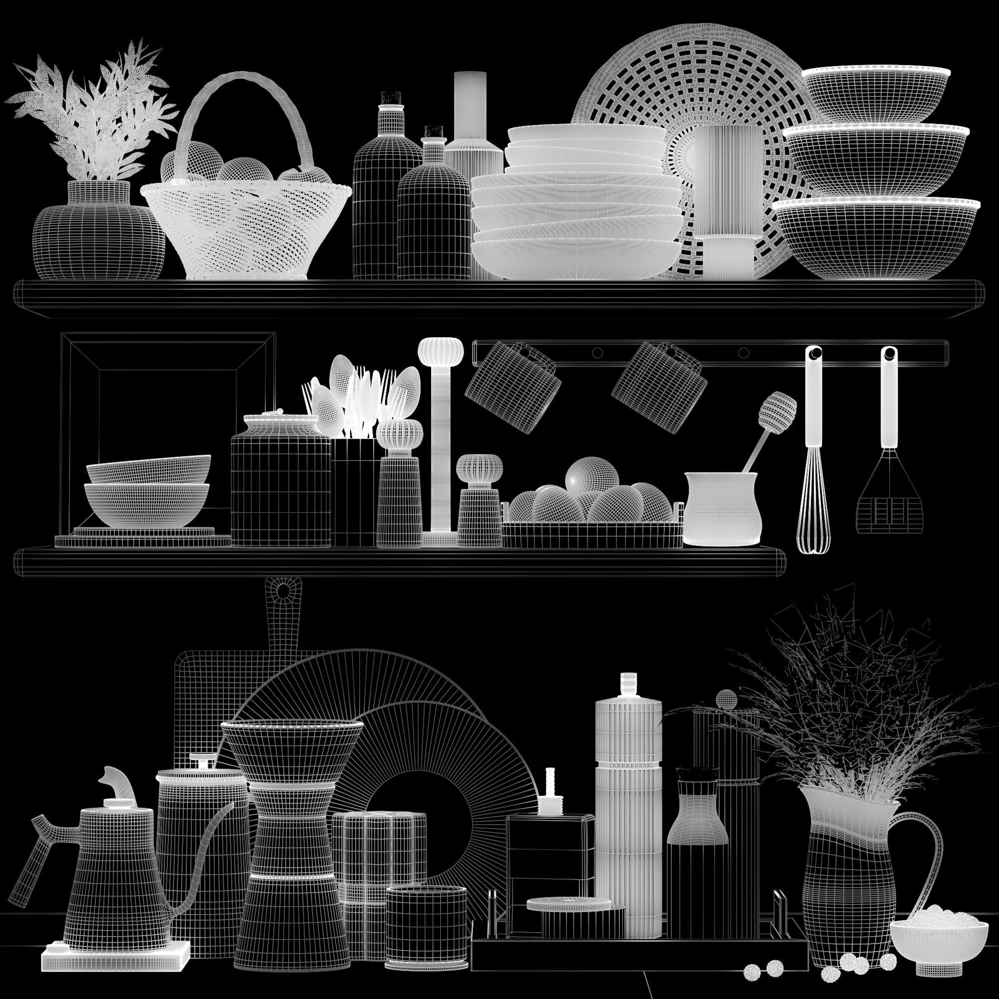 kitchen accessories 008 3D model_4