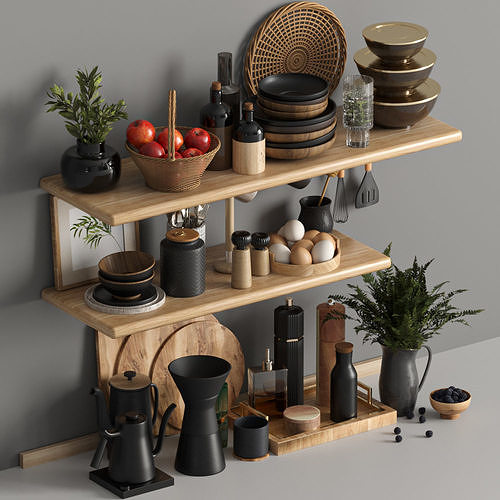 kitchen accessories 008 3D model 2