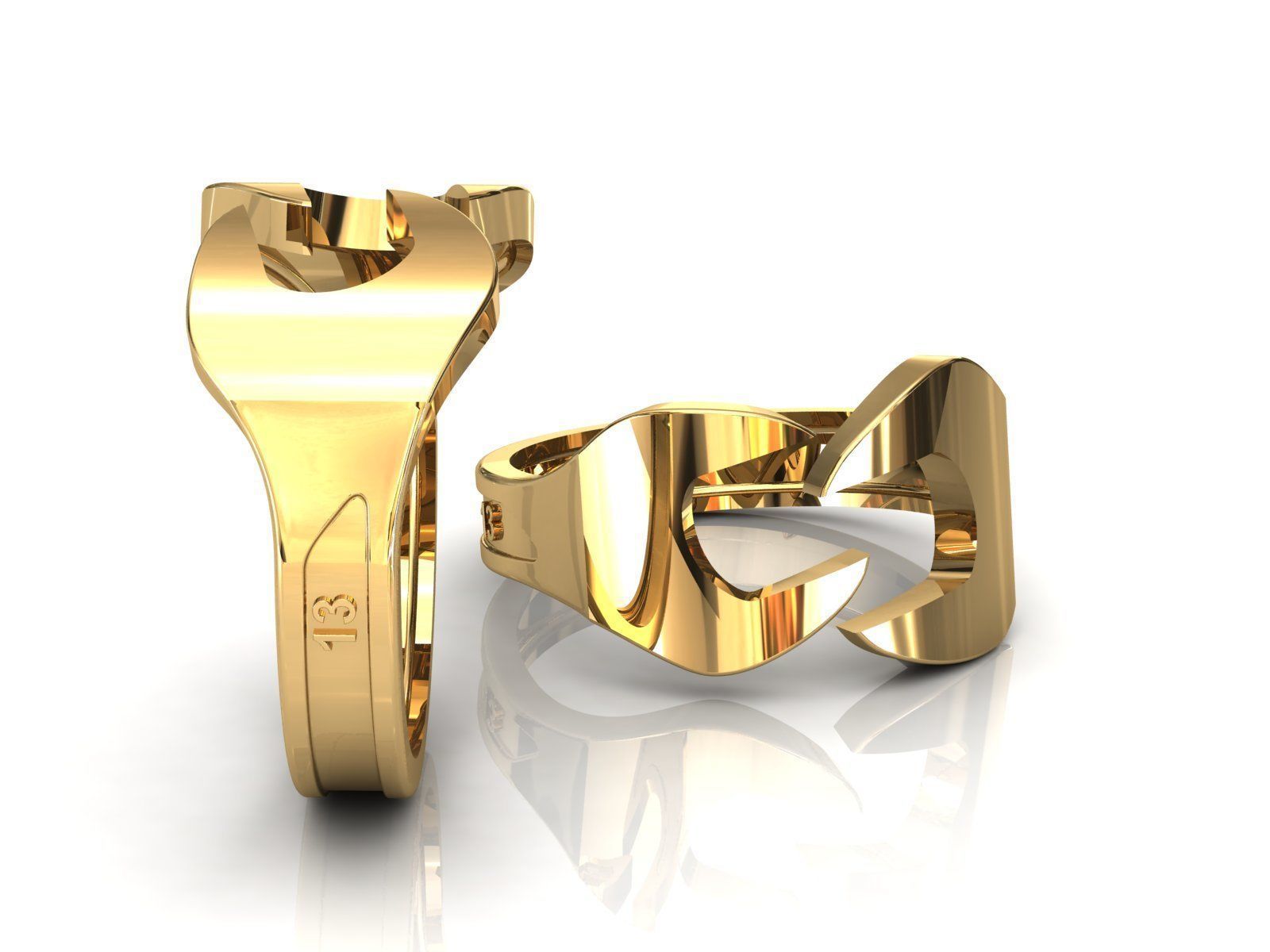  Spanner Ring 3D print model_5