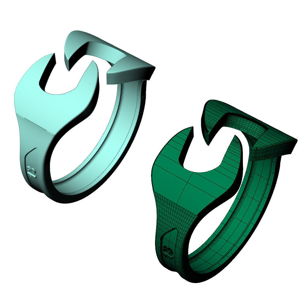  Spanner Ring 3D print model_7