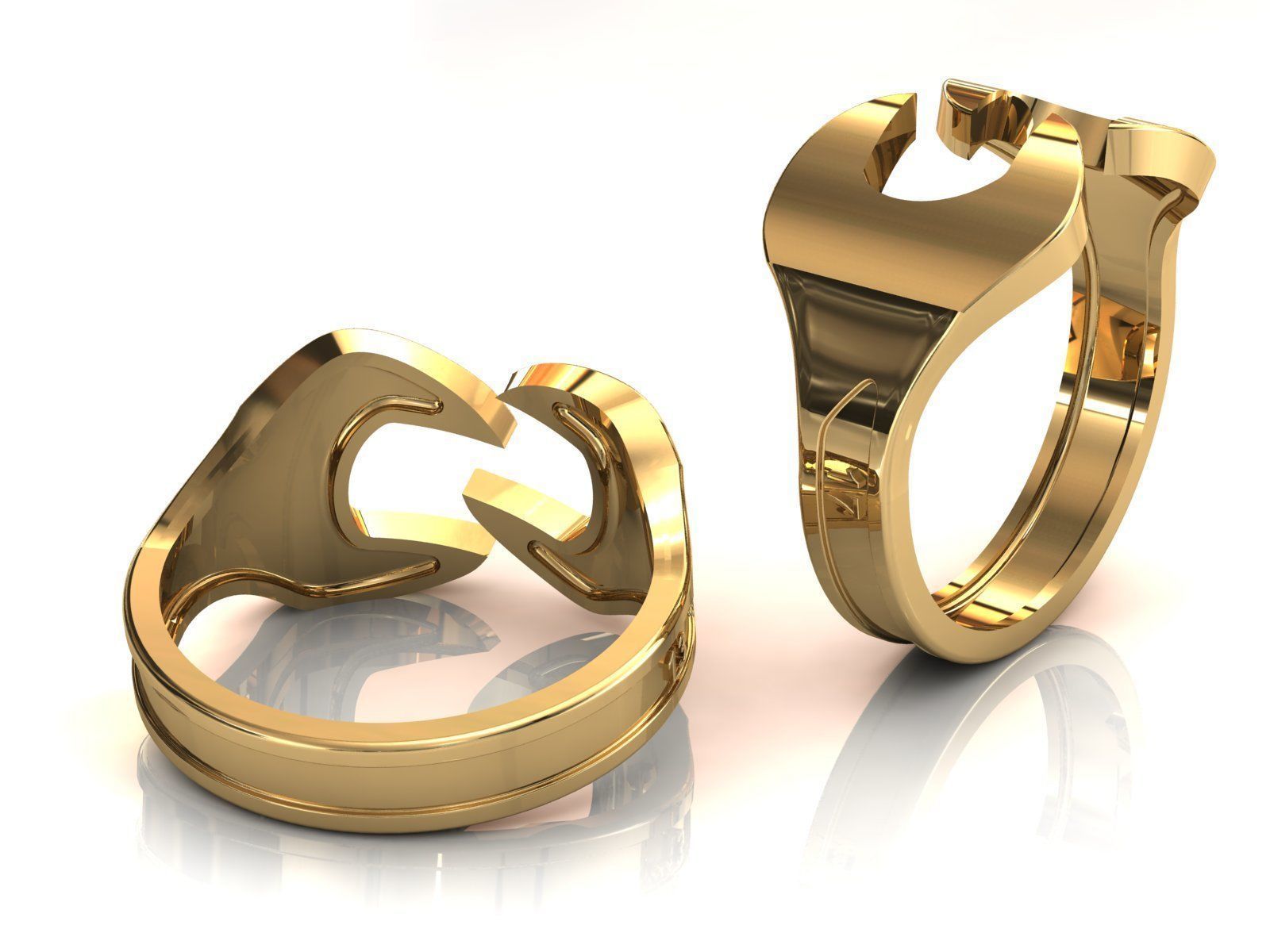  Spanner Ring 3D print model_4