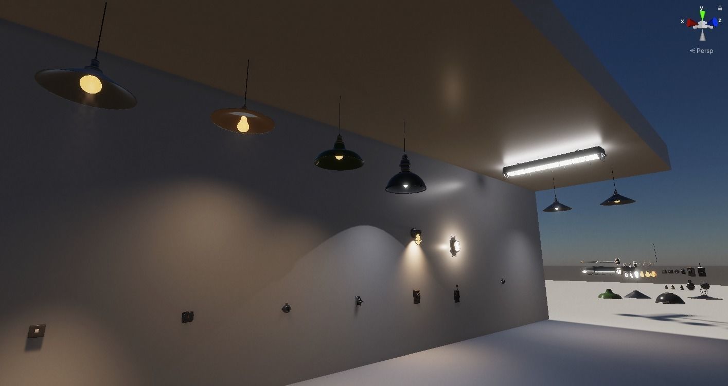 Breakable Lamps - Models and scripts Low-poly 3D model_2