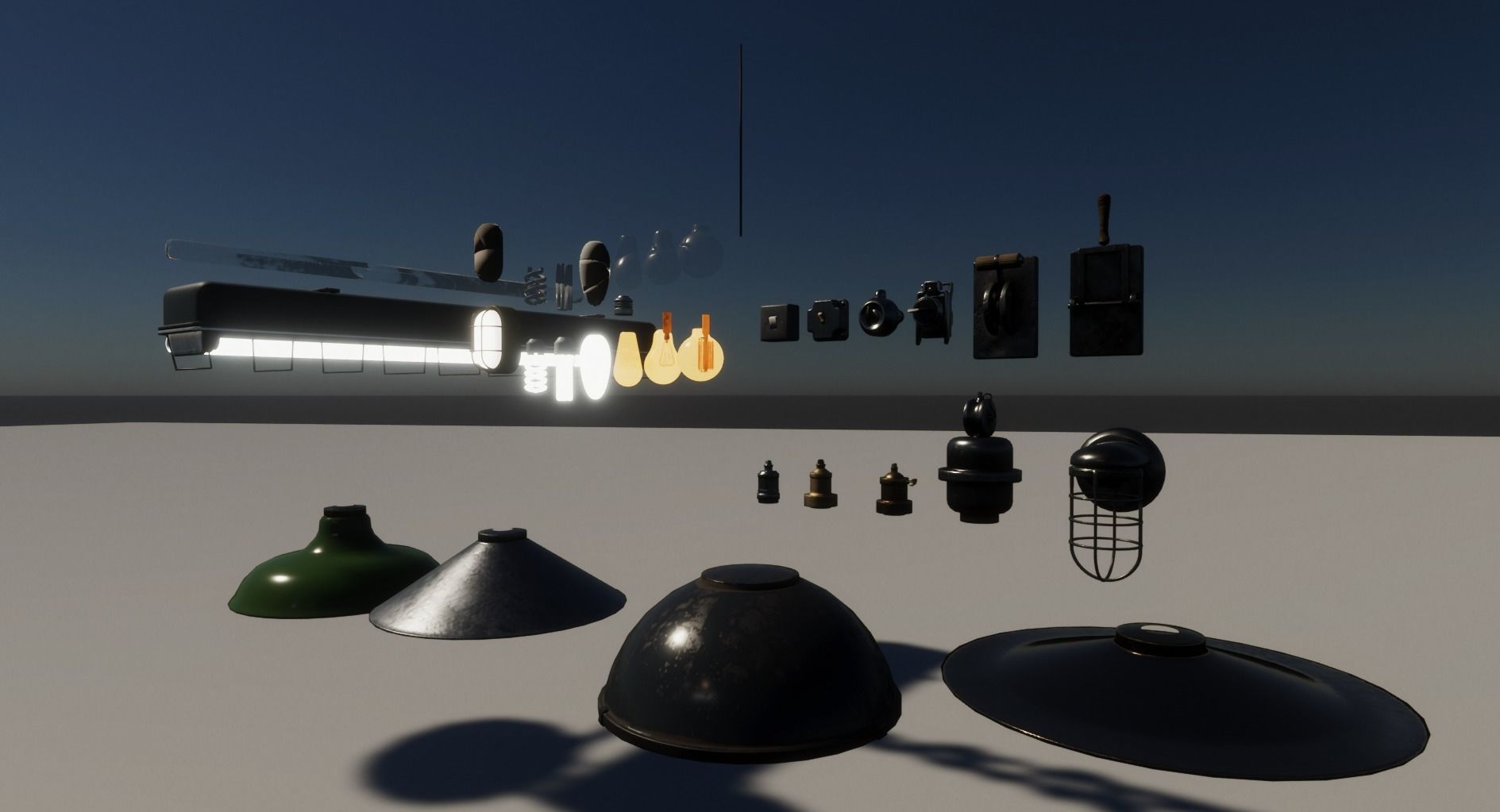 Breakable Lamps - Models and scripts Low-poly 3D model_7